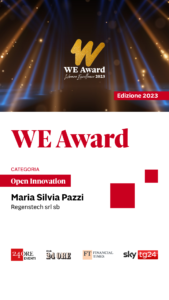 Read more about the article 01. THE REGENSTECH PROJECT WINS  THE WE AWARD WOMEN EXCELLENCE 2023 BY IL SOLE24ORE  AND FINANCIAL TIMES FOR THE OPEN INNOVATION CATEGORY.