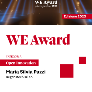 01. Il progetto regenstech vince il premio WE Awards Women Excellence 2023 de il Sole24Ore e Financial Times per la categoria Open Innovation.